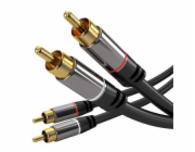 PREMIUMCORD kabel, 2x CINCH-2x CINCH M/M, 5m