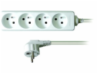 Solight prodlužovací přívod, 4 zásuvky, bílý, 2m - PP21