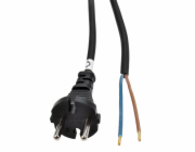 Solight flexo šňůra, 2x 1mm2, gumová, černá, 5m - PF31