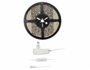 Solight LED světelný pás s testrem, 5m,  sada s 12V adaptérem, 4,8W/m, IP65, studená bílá - WM50-65T