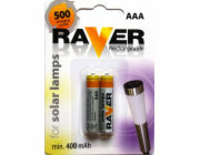 RAVER AAA 400 mAh 1332112040 Raver baterie nabíjecí HR03 (AAA), 2 ks v blistru B7414