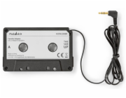 NEDIS kazetový adaptér/ zástrčka 3,5mm jack/ černý