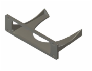 MikroTik držák do 10"/19" racku pro MikroTik hAP ac2/hAP ac lite šedá antracit