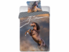 HORSES PIORUN youth bedding 140x200cm + pillow 70x90cm