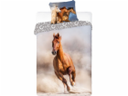 LŮŽKA PRO MLÁDEŽ  HORSES HŘIVNATÝ KŮŇ 140X200CM + POLŠTÁŘ...