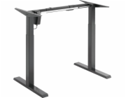 Ergo Office Elektrický výškově nastavitelný stůl Ergo Office, šedý, max. výška 123 cm, 80 kg - bez desky, pro práci ve stoje i v sedě, ER-433