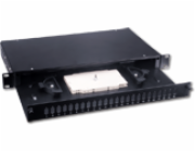 Patch panel 24xSC sim 1U černý