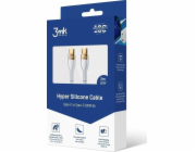 3mk datový kabel - Hyper Silicone Cable C to C 2m 100W, bílá