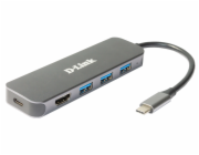 D-Link DUB-2333 USB-C Hub with HDMI and 3x USB3.0, mini docking station