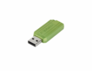 64GB USB Flash 2.0 PIN STRIPE Store'n'Go, eukalyptově zelená