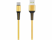 Denmen USB-A - USB-C USB kabel 1 m zlatý (29358)