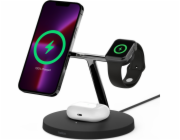 Belkin BOOST CHARGE PRO MagSafe 3v1 Bezdrátové nabíjení pro iPhone/Apple Watch/AirPods, černá - NOVÁ VERZE