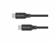 Kabel KRUGER & MATZ KM1260 Basic USB-C/USB-C 1m Black