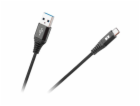 Kabel REBEL USB/USB-C černý 1m