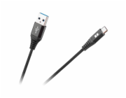 Kabel REBEL USB/USB-C černý 1m