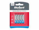 Baterie AAA LR03 alkalická REBEL Alkaline Power 4ks / bli...