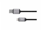Kabel KRUGER & MATZ KM1240 Basic USB/USB-C 1,8m Black