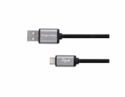 Kabel KRUGER & MATZ KM1240 Basic USB/USB-C 1,8m Black
