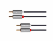 Kabel 2x Cinch konektor/2x Cinch konektor 1,8m KRUGER & MATZ KM1209 Basic