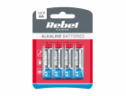 Baterie AA (R6) alkalická REBEL Alkaline Power 4ks / blis...