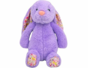 Maskot Michas králíček fialový 25 cm