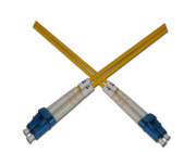 Optický patchkabel duplexní, LC-LC 9/125um SM, 50m, OS2