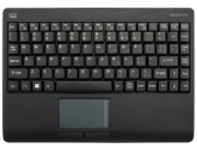 Adesso WKB-4110UB/ bezdrátová klávesnice 2,4GHz/ mini/ touchpad/ USB/ černá/ US layout