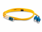 Optický patchkabel duplexní, LC/UPC-SC/UPC 9/125um SM, 20...