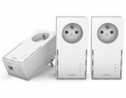 STRONG sada 3 adaptérů Powerline 1000 TRI FR/ 1000 Mbit/s/ 1x LAN/ bílý