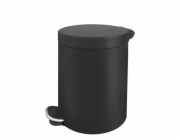 Koš odpadkový koupelnový nášlapný černý 5 l