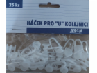 Háček záclonový "C" 25 ks **hnědý **