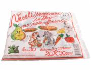 Sáček svačinový 20x30 cm blok 30 ks veselý