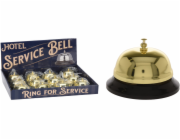 Zvonek stolní recepční zlatý