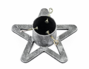 Stojánek na stromeček litina STAR 37x35x11,2 cm