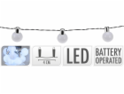 Řetěz bílý LED kuličky 180 cm