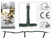 Světla vánoční 40 LED čirá, 3 m