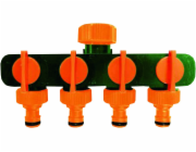 Rozdělovač 3/4"-1" vnitřní závit na 4 rychlospojky 1/2" s v