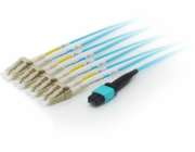 Vybavit MTP Fiber Optic Patchcord - 4x LC, OM4, 10M (2556607)