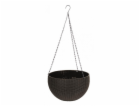Květináč závěsný 26x16 cm GDA MODERN hnědý