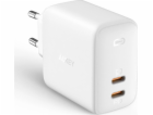 Aukey PA-B4 Bílá nabíječka Omnia GaN 2xUSB C Power Delive...