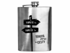 Likérka / placatka nerez 240 ml "TEKUTÁ POMOC NA CESTY"