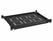 Police 19" 1U 350mm pevná BK úchyt na před.a zadní lišty UP-13-B