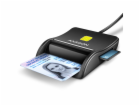 AXAGON CRE-SM3SD, USB-A FlatReader 4-slot čtečka Smart ca...