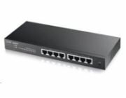 Zyxel GS1900-8 8-port Desktop Gigabit Web Smart switch: 8x Gigabit metal, IPv6, 802.3az (Green), fanless v2