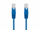 C-TECH kabel patchcord Cat5e, UTP, modrý, 0,25m