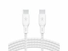 Belkin geflochtenes USB-C/USB-C Kabel 100W 2m weiß  CAB01...