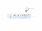 Solight 3z prodlužovací přívod s USB A+C nabíječkou 2.4A,...