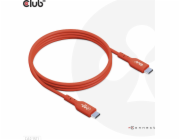 Club3D kabel USB-C, Oboustranný USB-IF Certifikovaný data kabel, PD 240W(48V/5A) EPR M/M 1m