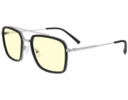 GUNNAR kancelářské/herní brýle STARK INDUSTRIES - MARVEL SILVER * jantarová skla * BLF 65 * GUNNAR focus