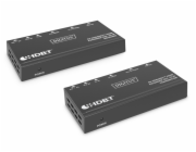 DIGITUS DS-55520 Sada extenderu 4K HDBaseT, 70 m PoC, RS232, IR, černá